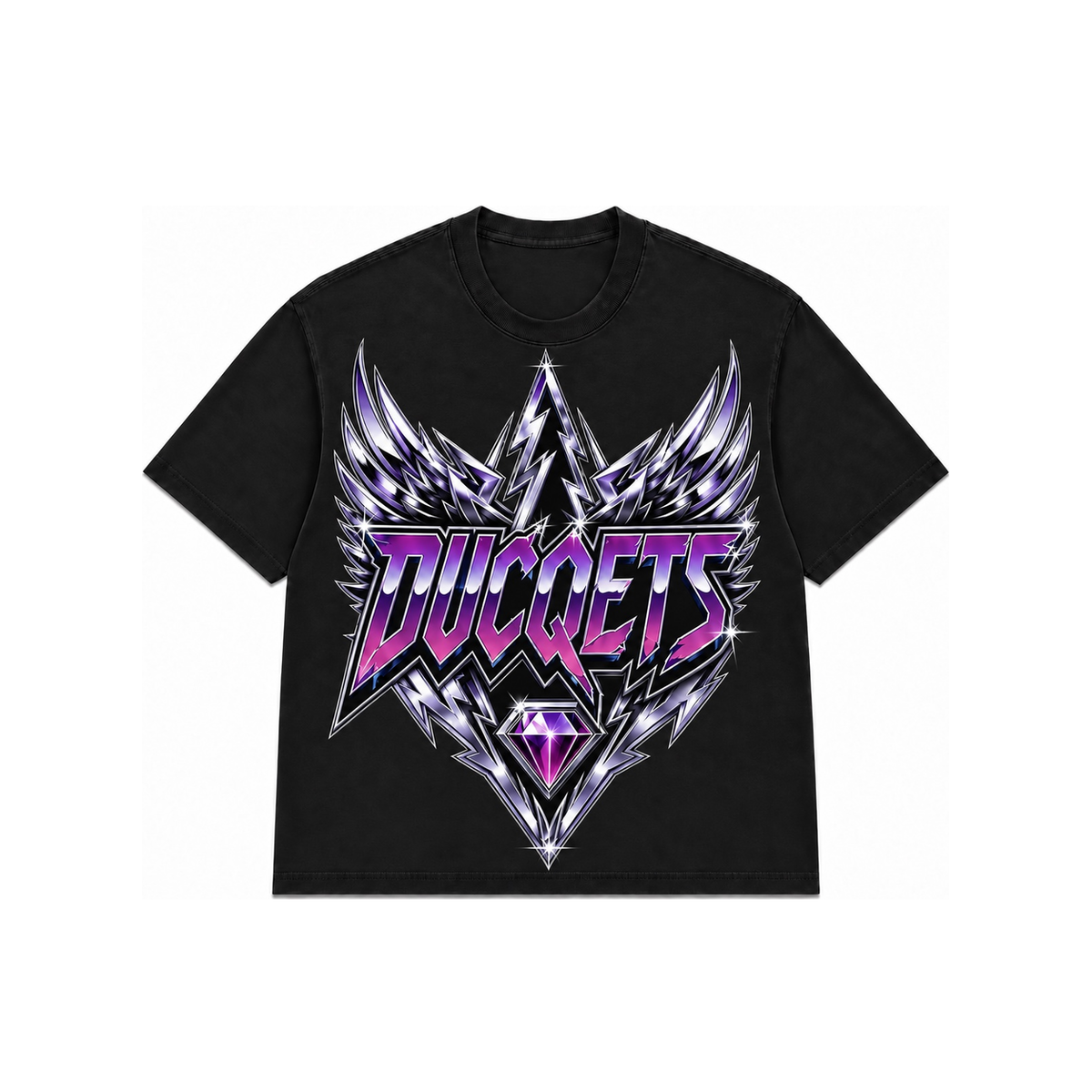 Chrome Wings Purple Diamond