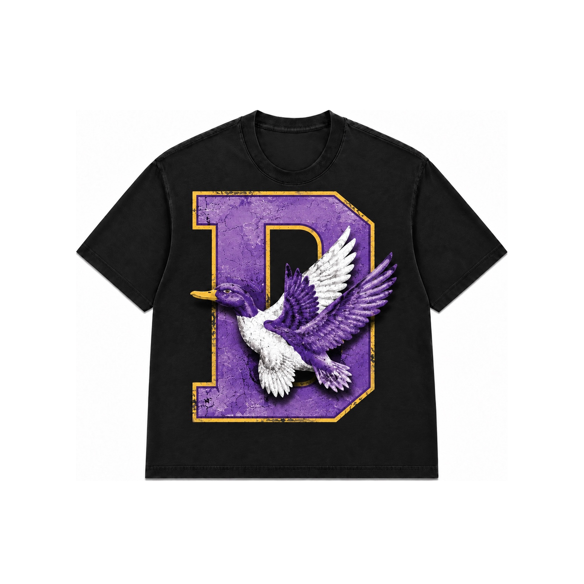 D Flying Duck Purple