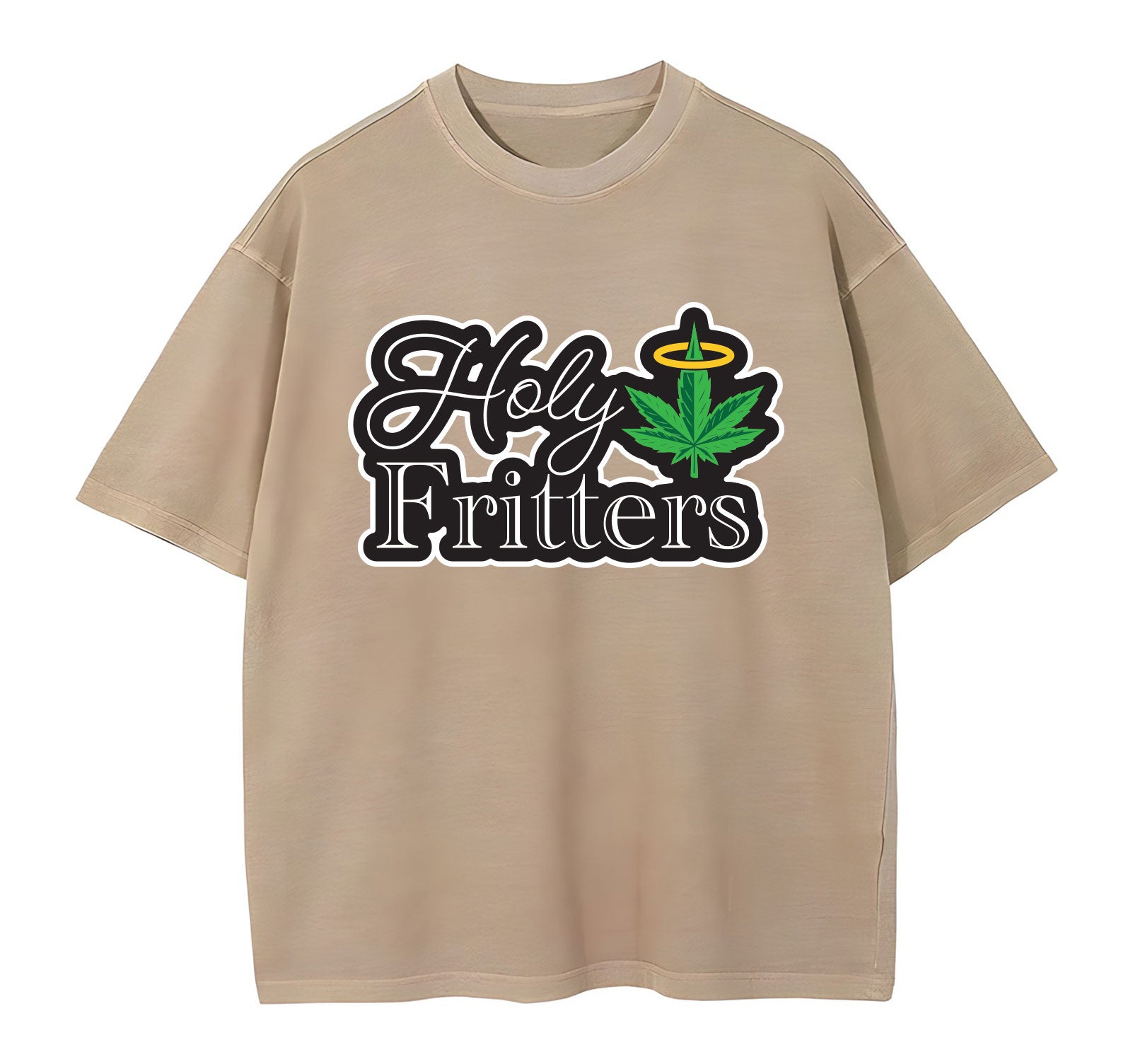 Holy Fritters Tee Beige