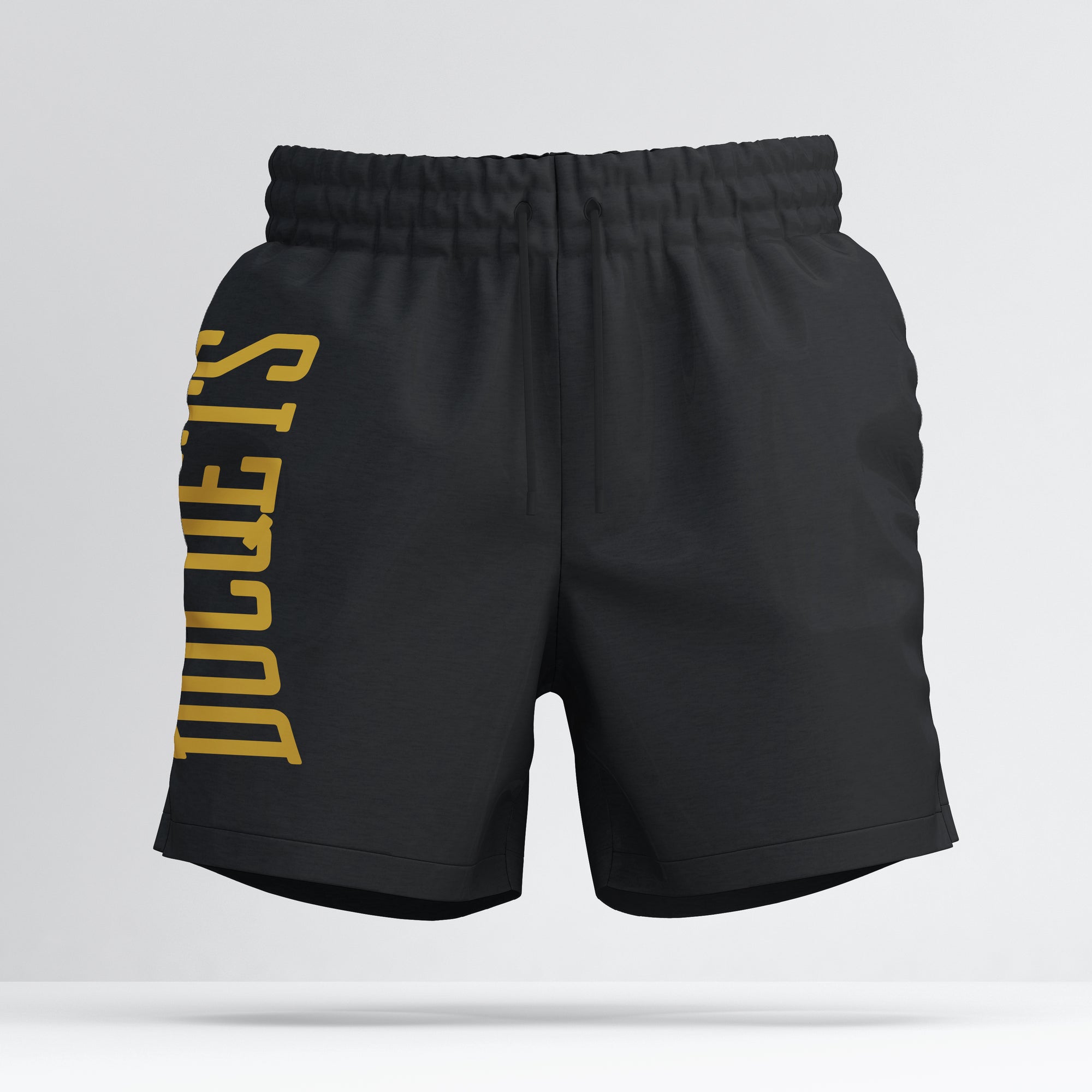 Gold Athletic side Shorts