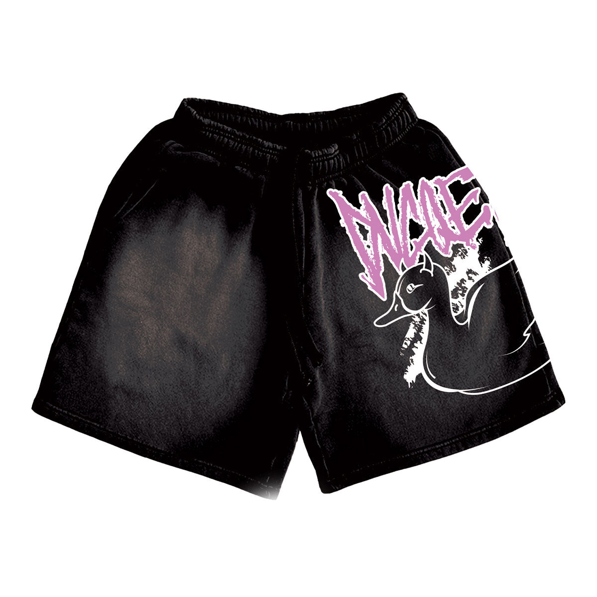 Ducqets Sprayed Pink Shorts